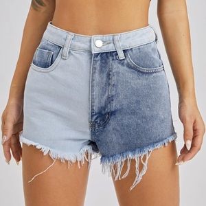 2 toned Jean shorts